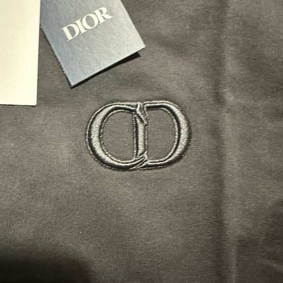 Dior Black Short-Sleeve Logo T-Shirt - Picture 2 of 5